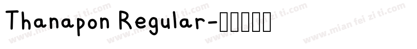 Thanapon Regular字体转换